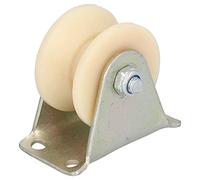 HUSHUI Ruota con Scanalatura da 50 Mm Ruota in Nylon Resistente per Attrezzature di Sollevamento Guida per Porta Mobile Carico di 200 Kg