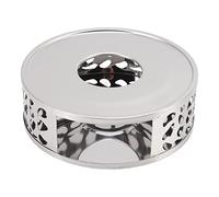 HUSHUI Scalda Teiera, Acciaio Inossidabile Premium con Design Cavo per Candeline, Superficie Lucida Elegante Durevole, Struttura Stabile Dimensioni Compatte 15x5 Cm, Adatto per Acciaio (Foro