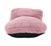 HUSHUI Scaldapiedi Elettrico Riscaldato Stivale Comodo Addensato per Il Rilassamento del Ministero degli Interni Rosa 25 X 30 X 25 Cm