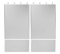 HUSHUI Scatola di Progetto in Alluminio, Custodia Pressofusa con Accessori Completi per Scatola di Giunzione per PCB Elettronica, 80x160x220mm Argento Opaco