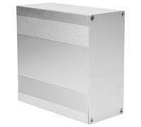 HUSHUI Scatola per Progetti in Alluminio Custodia Resistente in Argento Opaco per Applicazioni Elettroniche Fai-da-te 68x145x150 Mm