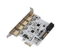 HUSHUI Scheda di Espansione PCI-E A 4 Porte con Connettori USB 3.0 Type-C e A per PC Desktop e Laptop