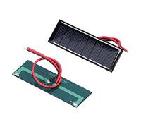 HUSHUI Scheda Solare in Polisilicio Resistente e Leggera per Piccoli Progetti Scientifici Sui Sistemi Solari 2 Pezzi 75x25 Mm