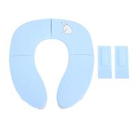 HUSHUI Sedile Vasino Pieghevole da Viaggio per Bambini Vasino Pieghevole Portatile con Ventosa Antiscivolo per Addestramento WC (Blu)
