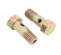 HUSHUI Set Banjo Tubo Freno Pinza M10x1,5, Bulloni Tubo Flessibile Freno in Acciaio Inossidabile con Rondelle Schiacciate, per Camion 1/2 Tonnellata e 3/4 Tonnellata con estremità