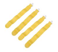 HUSHUI Set da Calcio con Bandiere Regolabili, 5 Cinture da Calcio con Bandiere in PP con a D Regolabile e 2 Bandiere per Giochi di Allenamento per Giovani Adulti, attività Sportive (Gialla)