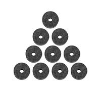 HUSHUI Set di 20 cuscinetti in feltro per piattini, supporto pezzi di ricambio per batteria, accessorio antiscivolo, 4 cm (grigio)