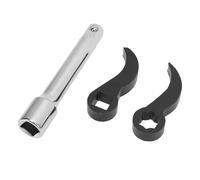 HUSHUI Set di Adattatori per Chiavi a Leva da 3 Pezzi, Barra a Leva Quadrata e a Stella con Testa Adattatore per Chiave da 1/2 Pollice, per Riparazioni Auto, Demolizioni Edili,