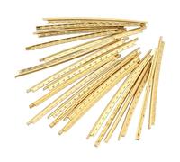 HUSHUI Set di Cavi per Chitarra in Ottone da 20 Pezzi da 2,0 Mm per Chitarre Folk in Legno, Parti di Ricambio Durevoli, Finitura Lucida, Resistente Alla Corrosione