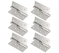 HUSHUI Set di Cerniere di Testa, Confezione da 6 Cerniere a Bandiera con Cuscinetti Silenziosi di Alta qualità per Porte e Armadi, 4 X 1,7 Pollici