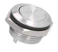 HUSHUI Set di Interruttori a Pulsante con Parte Superiore Piatta di 5 Interruttori Impermeabili in Acciaio Inossidabile per il Controllo del Circuito in Auto, Camion e Dispositivi Domestici (16 mm)