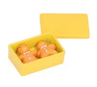 HUSHUI Set di Modelli di Biscotti per Casa delle Bambole 1:12 con Biscotti in Miniatura per la Decorazione della Stanza, Realizzati in Lega e Resina, 3 Pezzi, Ideali per i Bambini (Gialla)