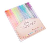 HUSHUI Set di Penne a Inchiostro in Gel 3D Vibranti, 12 Colori per Scrivere Disegni Artigianali, Punte da 1,0 Mm