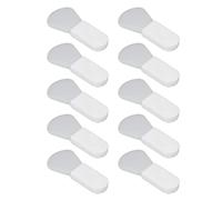 HUSHUI Set di Pennelli per in Silicone 10 Pezzi Applicatori Morbidi Ed Ergonomici per Strumento di Bellezza del Viso Silicone Portatile Non Tossico (Stile pollice smerlato)