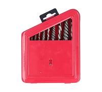 HUSHUI Set di Punte Trapano per Estrattore di Viti, Estrattore di Prigionieri Al Cobalto per Mano Sinistra con Scanalatura a Spirale per Viti Danneggiate, Bulloni Esagonali e (scatola di ferro rossa)