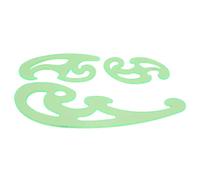 HUSHUI Set di Righelli Curvi Modello di Disegno per Righello Curvo Francese in Plastica Flessibile da 3 Pezzi per Designer e Artisti