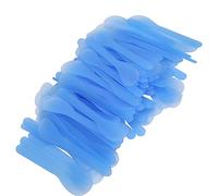 HUSHUI Set di Spatole per Cosmetica 100 Pezzi con Design Ergonomico Facile Applicazione della Crema Viso e una Distribuzione Uniforme Nelle Routine di Bellezza (Blu)