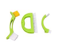 HUSHUI Set di Spazzole per la Pulizia delle Fughe 3 Pezzi Spazzole Ergonomiche e Robuste per la Pulizia Profonda delle Giunture delle Piastrelle e degli Spazi tra le Scanalature a Casa