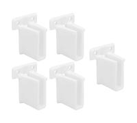 HUSHUI Set di Staffe Terminali per Ripiani in Filo Metallico, Supporti in Plastica ABS Durevoli, Ripiani Organizzativi per Armadi e Armadi, Confezione da 10