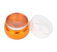 HUSHUI Set di Stampini per Unghie Professionali in Silicone con Coperchio per Stampe Trasparenti, Perfetti per gli Appassionati di Nail art. Design Ecologico (Arancia)