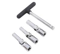HUSHUI Set di Strumenti per Presa Spina Luminosa 3/8 Pollici DR T Barra 8mm 10 Mm 12 Mm Strumento di Rimozione della Spina Luminosa Rotta per Riparazione Automobilistica