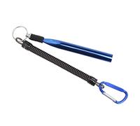 HUSHUI Set di Strumenti Stravaganti per Vermi di Plastica, Accessori per Esche Morbide in Lega di Alluminio Durevole per gli Amanti della Pesca, Include 100 O-ring e 1 Rig, Perfetto per Tutti i (Blu)