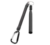 HUSHUI Set di Strumenti Stravaganti per Vermi di Plastica, Accessori per Esche Morbide in Lega di Alluminio Durevole per gli Amanti della Pesca, Include 100 O-ring e 1 Rig, Perfetto per Tutti i (Nera)