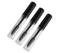 HUSHUI Set di Tubi per Mascara Vuoti 3 Pezzi con Imbuto e Tappo per Bottiglia in ABS Portatile per Contenitore per Siero per la Crescita delle Ciglia Fai-te