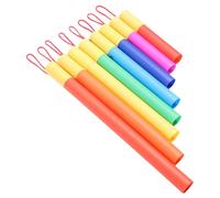 HUSHUI Set di Tubi Sonori Musicali 8 Pezzi di Strumenti a Percussione Durevoli per L'apprendimento e la creatività dei Bambini in Plastica