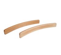 HUSHUI Set Porta Carte Gioco in Legno, Design Curvo per Giocare a Libere, Ideale per Bambini e Anziani - 2 Pezzi