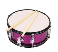 HUSHUI Set Rullante da 14x5,5 Pollici con Guscio in Metallo Resistente e Suono Meraviglioso per Batteristi di Tutti i Livelli, Rosa Rosso