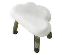 HUSHUI Sgabello in Plastica a Forma di Nuvola Carina, Leggero, per la Decorazione della Camera dei Bambini, Regalo Presente (Bianco)