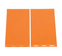 HUSHUI Sheet di Pressa D'api Silicone, Formato Grande, Ideale per più articoli: Foglio di Fondazione di Cleeswax, Morbido e Flessibile, Adatto per i Motivi di Nido D'ape Pressante (Arancia)