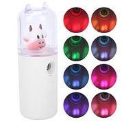 HUSHUI Simpatico Nebulizzatore Facciale a Forma di Cartone Animato per Idratare la Pelle a Casa e in Ufficio, Nano Spray Portatile, Dimensioni Ridotte, Materiale ABS (Bianca)