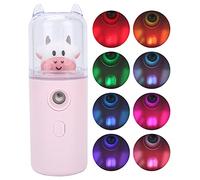 HUSHUI Simpatico Nebulizzatore Facciale a Forma di Cartone Animato per Idratare la Pelle a Casa e in Ufficio, Nano Spray Portatile, Dimensioni Ridotte, Materiale ABS (Rosa)