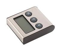 HUSHUI Sonda Termometro Digitale da con Timer per Barbecue e Cottura di Alimenti Display LCD Accurato 1 Pezzo