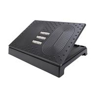 HUSHUI Sotto la Scrivania Altezza da Poggiapiedi Regolabile Sgabello da Piede Staccabile Ergonomico Regolabile per Uffici Piane (Nero)