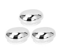 HUSHUI Spazzola per Capelli a Forma di 4 Pezzi Pettine Districante Delicato Placcato Argento per Tutti i di Capelli Strumento per lo Styling Portatile