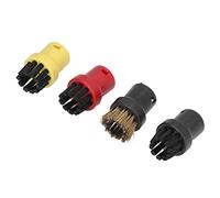 HUSHUI Spazzole per Pulitore a Vapore con Testina Rotonda Piccola, Adatte per SC1 SC2 SC3 SC4 SC5 SC7, con Rame in Nylon ABS di Alta qualità per Rubinetti, Porte del Forno, Lavelli,