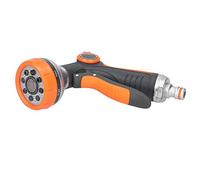 HUSHUI Spruzzatore D'acqua Ad Alta Pressione Design Ergonomico Confortevole per Lavaggio Auto e Tubo da Giardino Arancione Grigio 21x12,5x6,5 Cm 1 unità