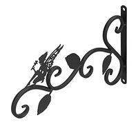 HUSHUI Staffa per Piante Sospese, Gancio per Fioriera da Parete in Ferro Battuto per Decorazioni per Interni Ed Esterni con Viti di Montaggio, Appendiabiti per Vasi da Fiori per