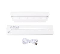 HUSHUI Stampante Portatile A4, Stampante Senza Inchiostro Termico Bluetooth Wireless con App per L'etichetta Fotografica Note di Studio Sulla Ricevuta Home School (Bianco)