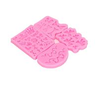 HUSHUI Stampi in Silicone Bowknot Durevoli Antiaderenti per Dolci e Dolci in Rosa 4 Pezzi