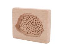 HUSHUI Stampo da Forno in Legno, Stampo per Biscotti di Pan di in Legno Intagliato, Stampo di Francobolli da Forno 3D di Faggio per Preparare il Pan di e Fondente