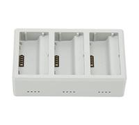 HUSHUI Stazione di Ricarica per Drone Caricabatteria a 3 Porte Rapido Ed Efficiente per Batterie Mini 3 Pro Plastica Grigia 9,7x5,5x2,8 Cm