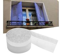 HUSHUI Striscia Sigillante Autoadesiva Trasparente per Isolamento Acustico e Prevenzione della Polvere Rotolo da 5 M Ideale per Porte e Finestre Realizzata in Resistente Gomma Siliconica (45 mm)