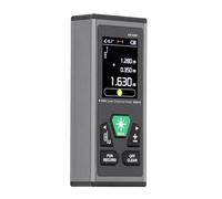 HUSHUI Strumento di Misura Portatile Compatto a Doppio Telemetro Laser di Alta Precisione per Costruzione e Uso Domestico 60 M