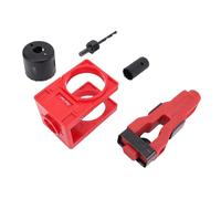 HUSHUI Strumento di Mortasa di Mortasatura del Blocco Sferico KIT GUIDA MODELLO E SEGGI PER 1-3/4 1-3/8 Pollici di Spessore Rosso