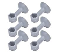 HUSHUI Supporto in Gomma per Fermaporta per Lavatrice da 10 Pezzi per Lavatrici a Carico Frontale con Ventosa Facile da Riporre (Grigio)