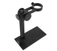 HUSHUI Supporto per Microscopio Regolabile, Staffa di Supporto Resistente in Lega di Alluminio per Microscopi Digitali e USB, Perfetto per L'identificazione di Elettronica e Gioielli (Nera)